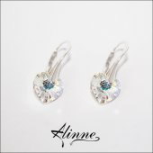 Cercei mici din argint cu cristale Swarovski, inimioare stralucitoare, sclipiri de diamant, 10mm