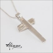 Pandantiv cruce din argint cu cristal Swarovski, lantisor inclus, model unicat, design contemporan